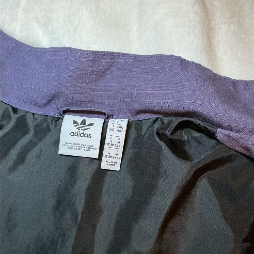 Adidas Dark Purple/blue Cropped Jacket - Picture 3 of 12